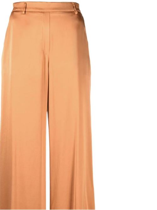 Sunset orange stretch-silk satin pants Forte forte | 120759068